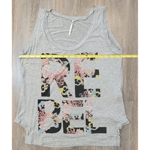 JC Fits Inc Gray Rebel Tank Top Shirt Womens Size L - Picture 4 of 6